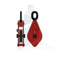 Блок монтажный с ушком TOR г/п 10т, 2 ролика