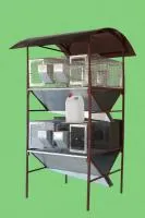 Клетка для кроликов КРВ-2я-2.4 маточная и откормочная, 2 яруса