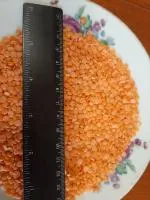 Чечевица красная полированная лепестки, раскол