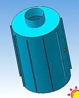 Септик d 1,5 м, h 2,2 м, V 3,9 м3.