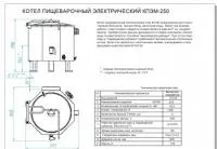 Котел пищеварочный КПЭМ-250 шестигранный