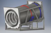 Смеситель барабанный СБ-1400-3000