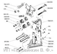 Рабочий орган сеялки СЗС-2,1 в сборе (старого образца)